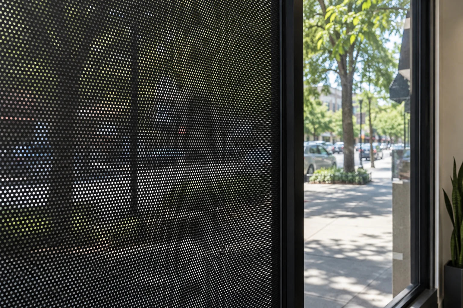Illustrative View Through Graphics close-up application, distinct from the hero.