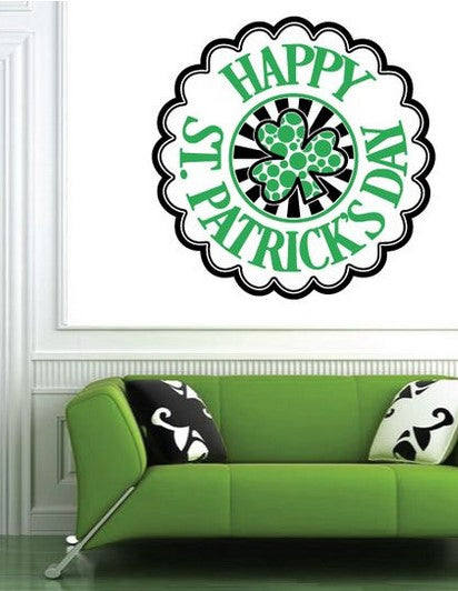 St. Patrick's Day Vinyl Wall Decoration Ideas