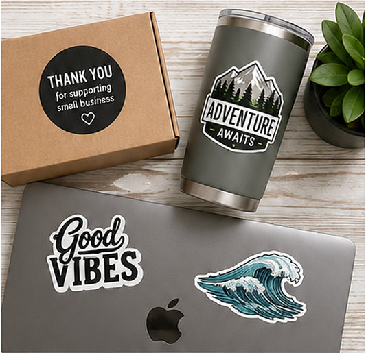 Custom Sticker Deals Today, Save on Waterproof Vinyl Stickers