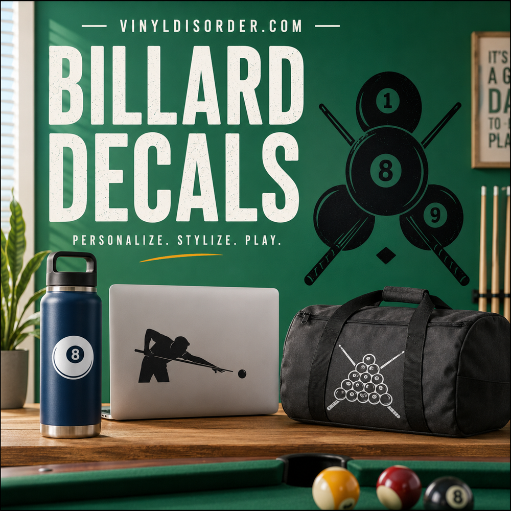 Billiard Quote Decals
