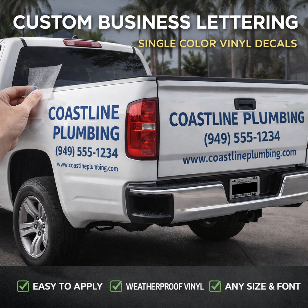 Business Lettering Decals