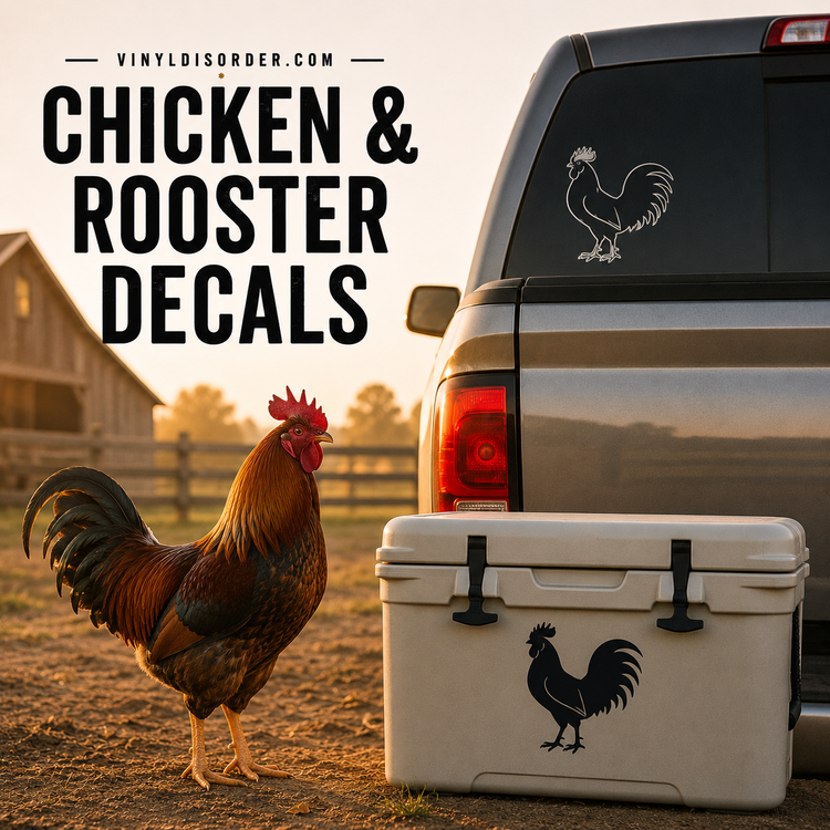 Chicken & Rooster Decals