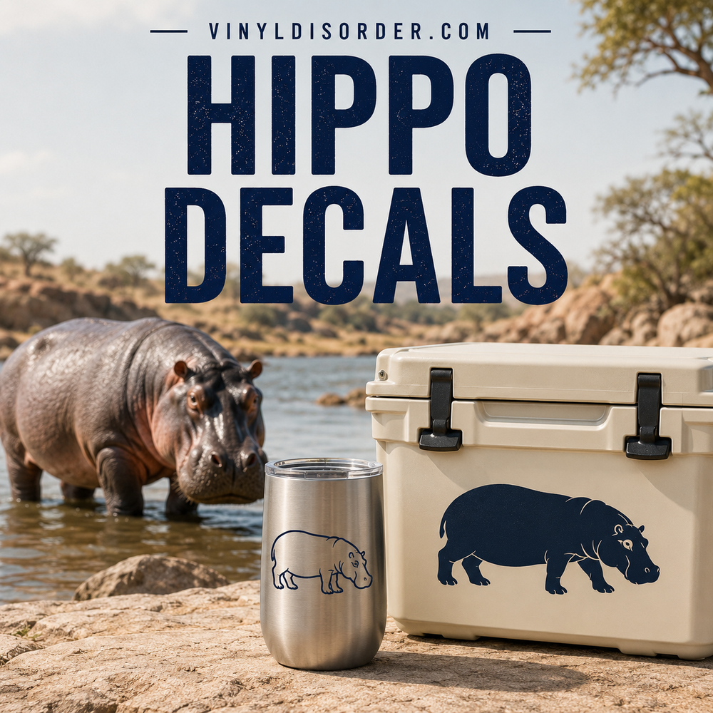 Hippo Decals