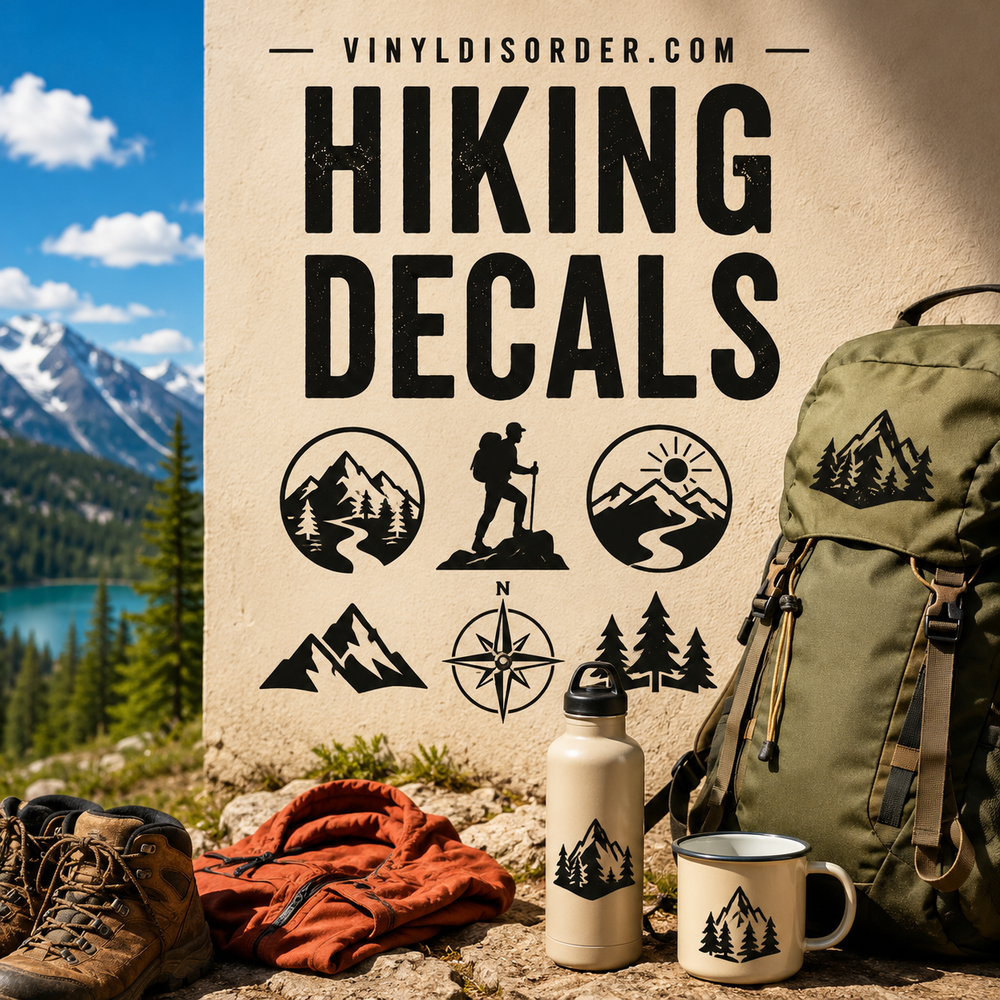 Hiking Decals