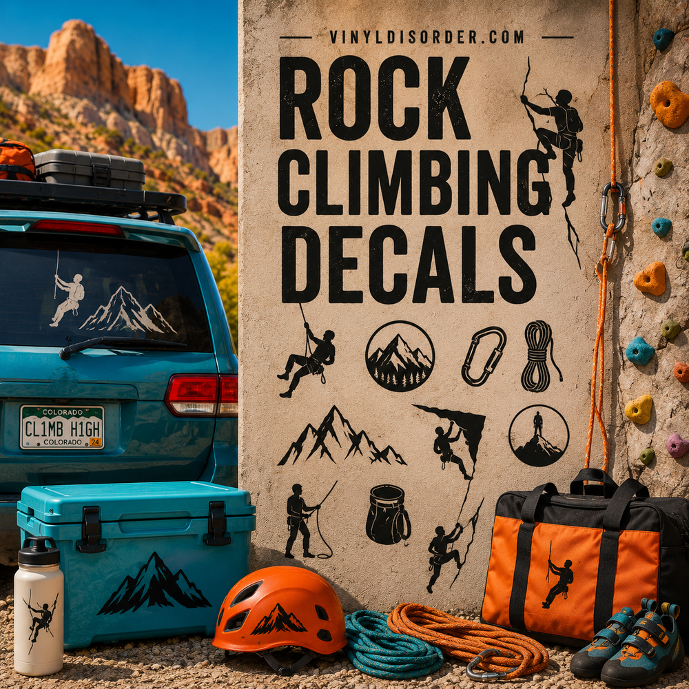 Rock Climbing Decals