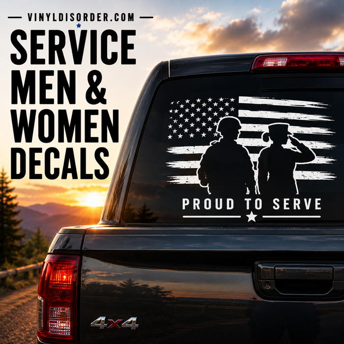 Service Men and Women Decals