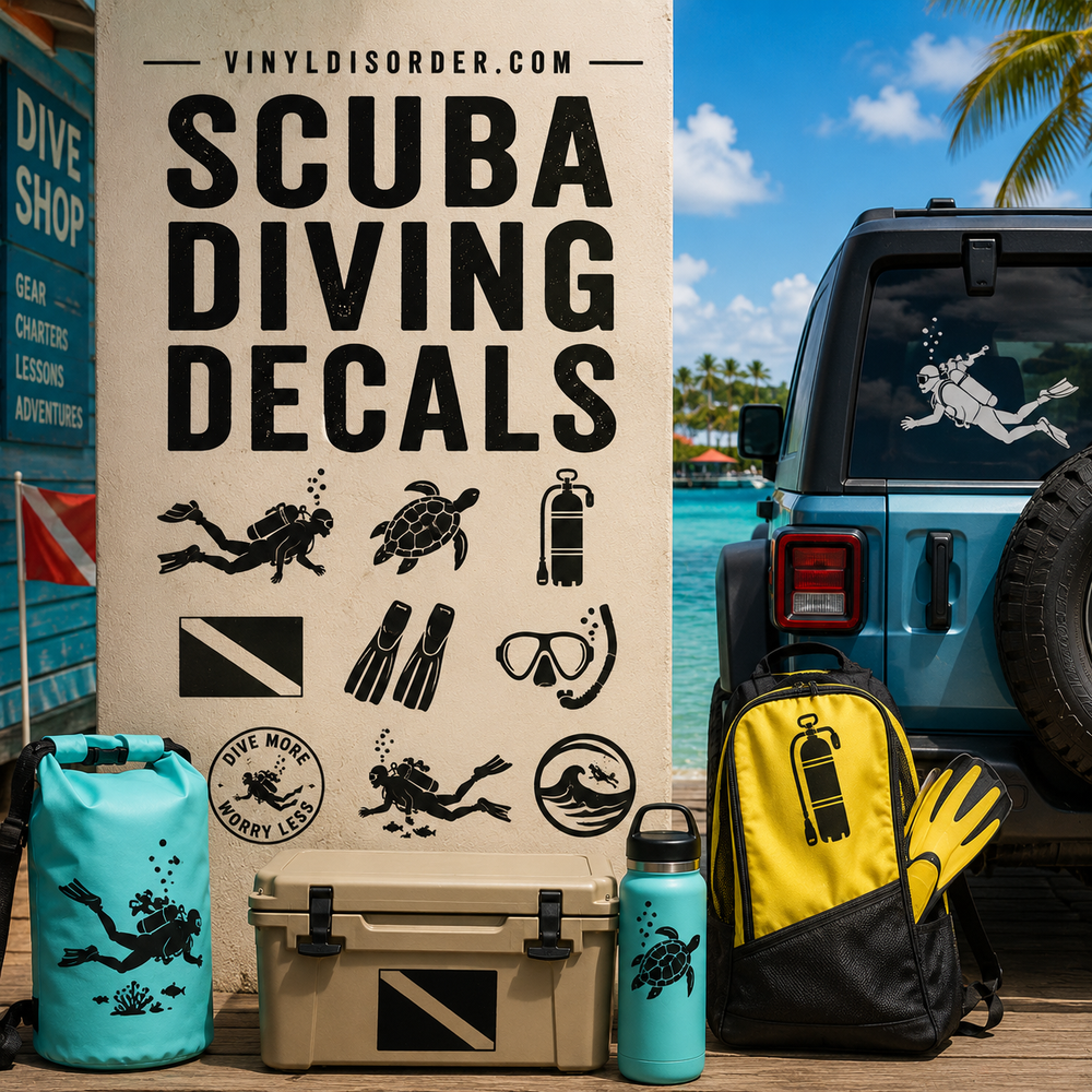 Scuba Diving Decals
