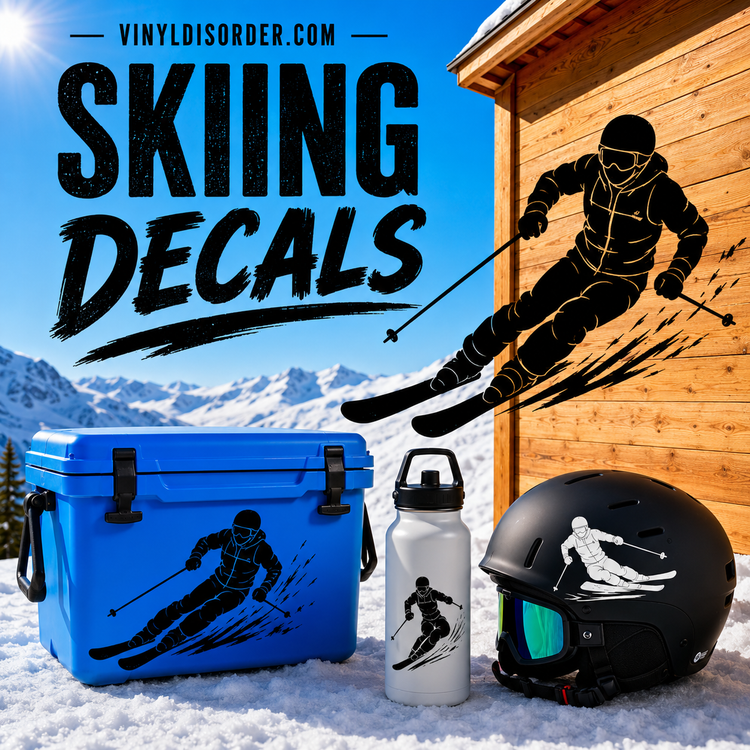 Skiing Decals