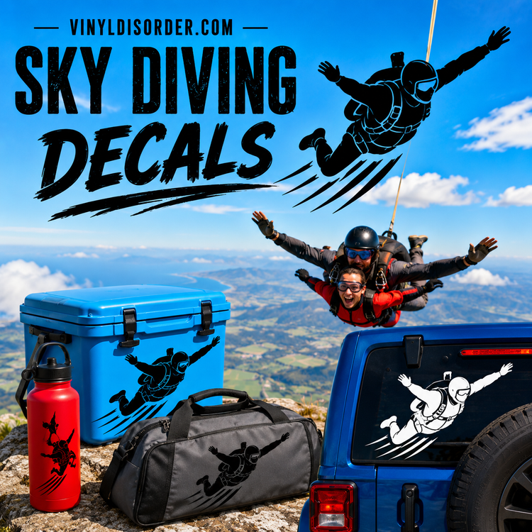 Sky Diving Decals