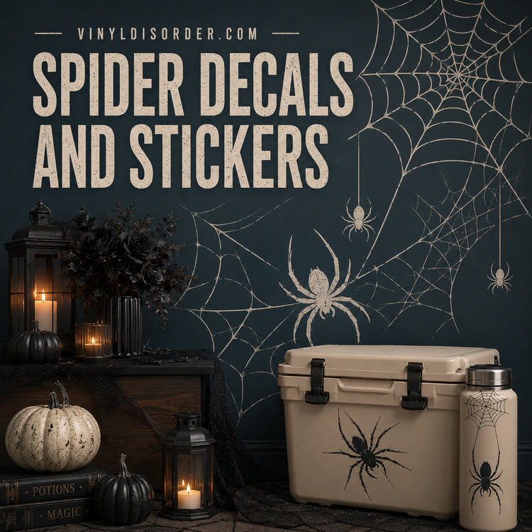 Spider Decals and Stickers