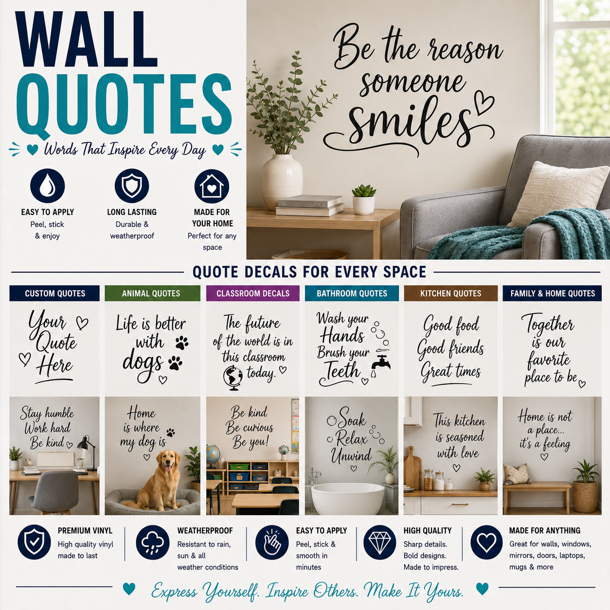 Wall Quote Decals