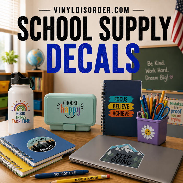 School Supply Decals