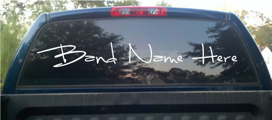 Band Custom Text Decals