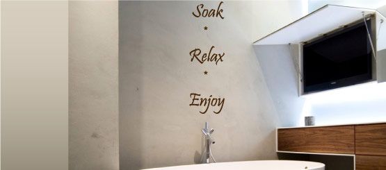 Bathroom Quote Decals