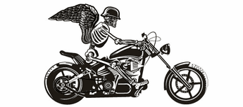 Biker Skull Decals