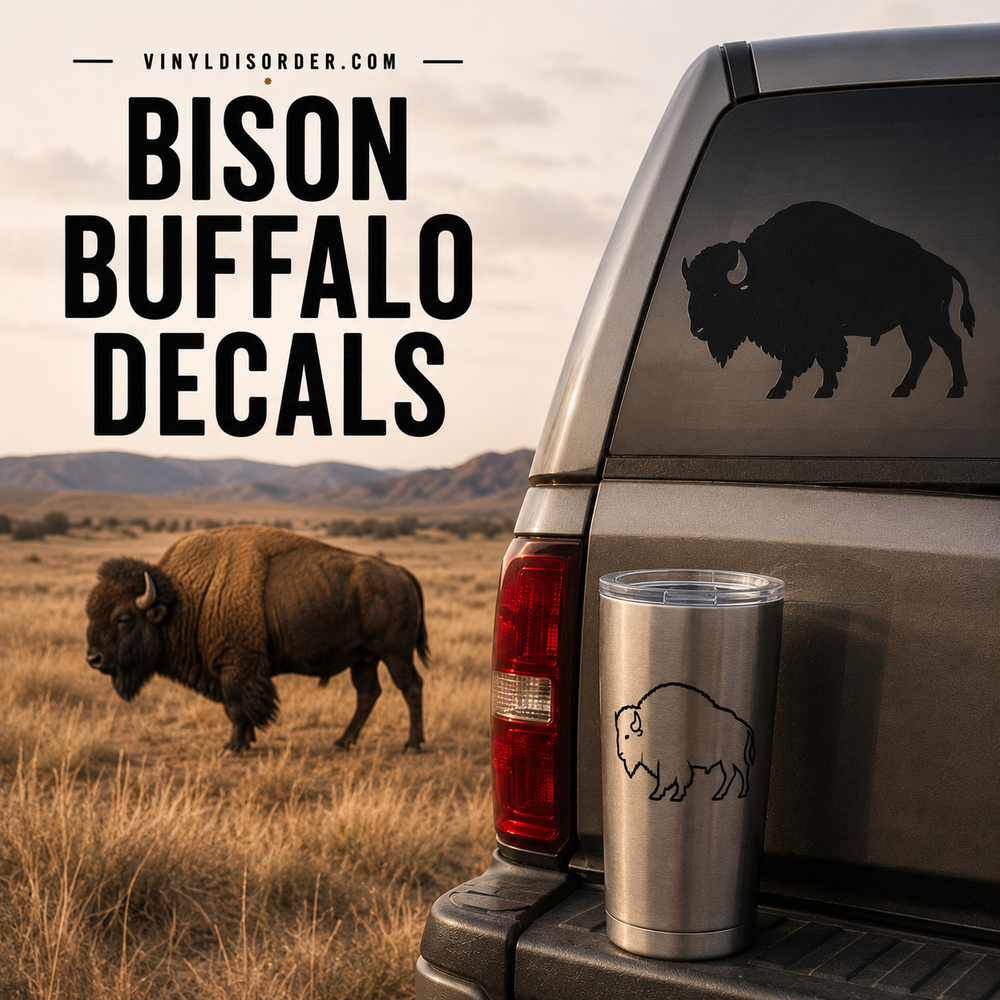 Bison Buffalo Decals