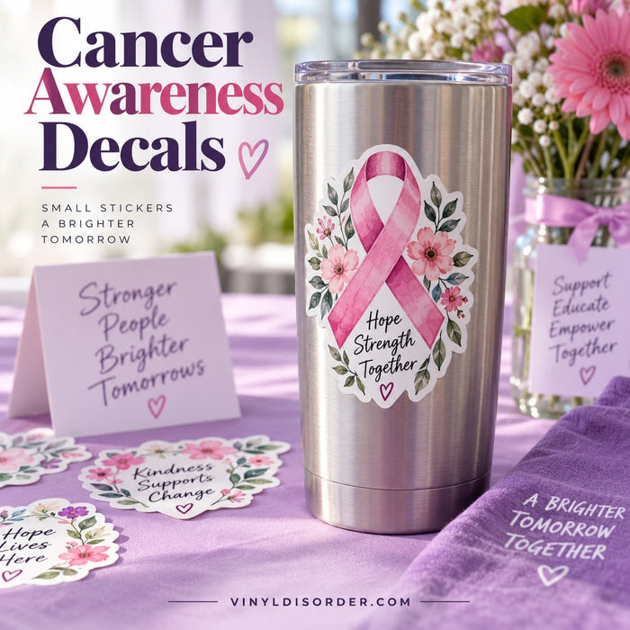 Cancer Awareness Decals