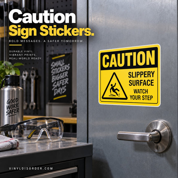 Caution Sign Stickers