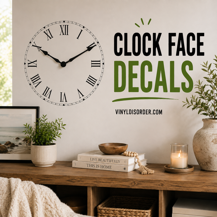 Clock Face Decals