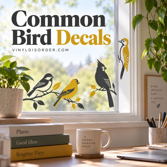 Common Bird Decals