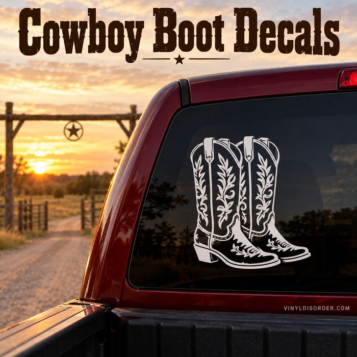 Cowboy Boot Decals