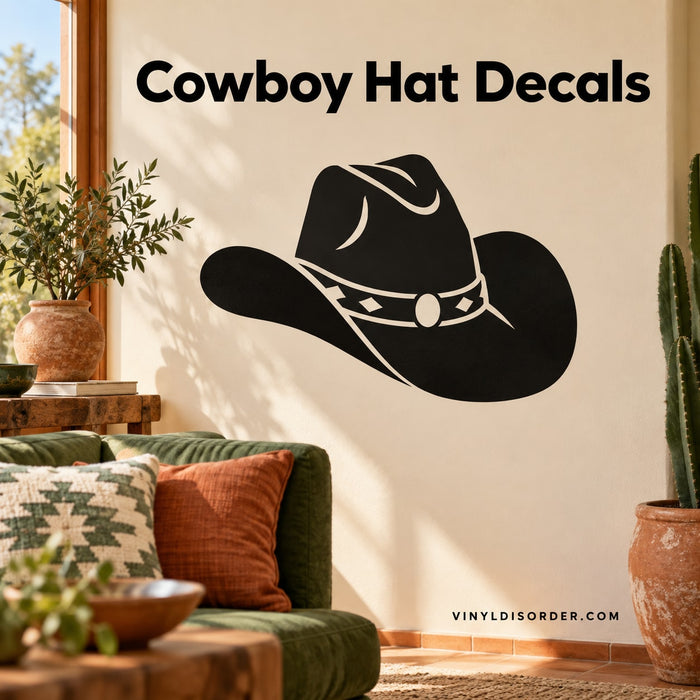 Cowboy Hat Decals