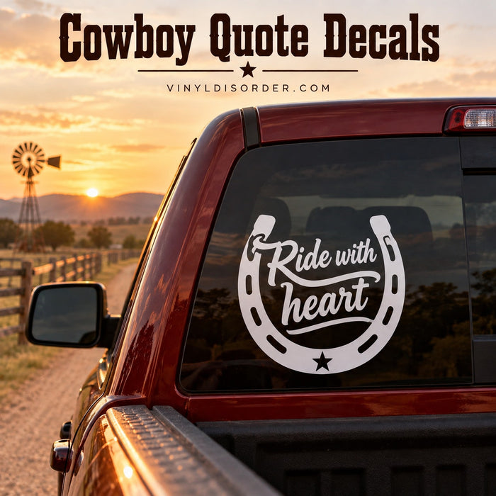Cowboy Quote Decals
