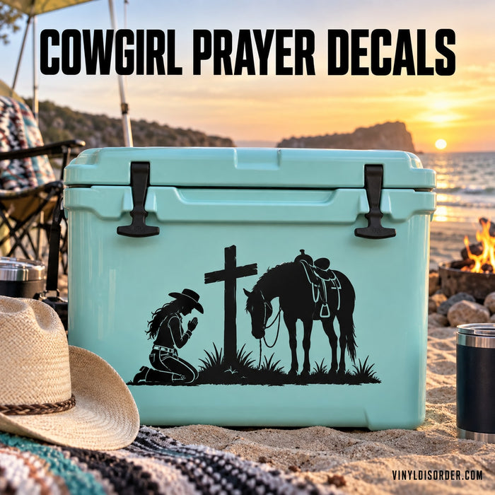 Cowgirl Prayer Decals