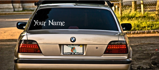 Custom Name Decals