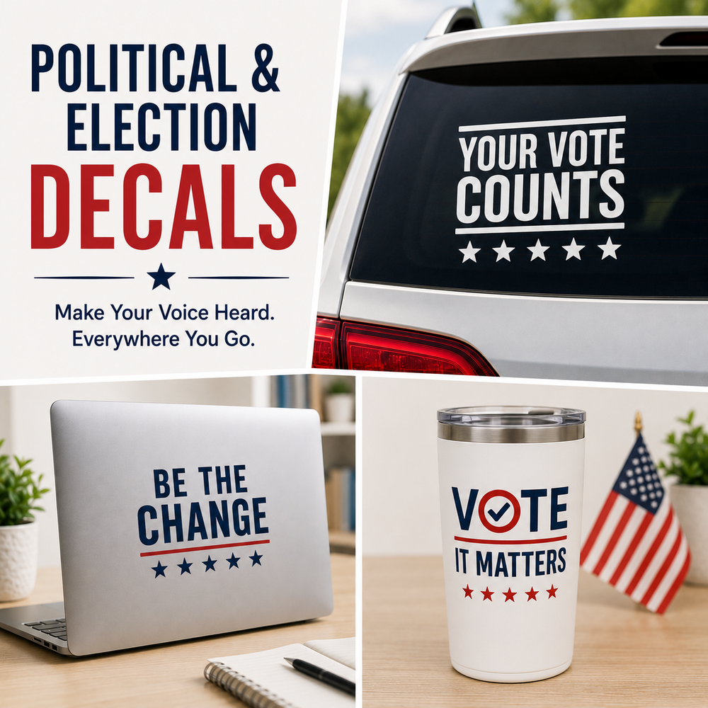 Custom Political and Election Stickers