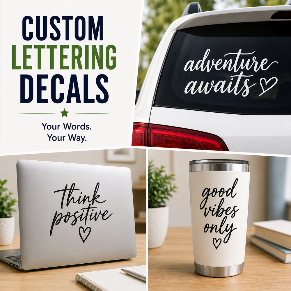 Custom Lettering Decals