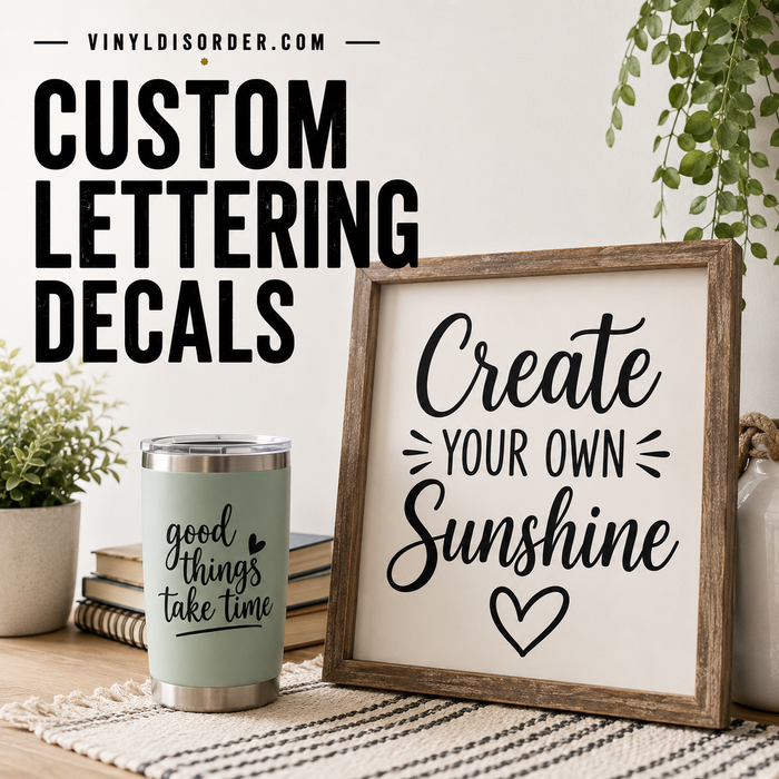 Custom Lettering Decals