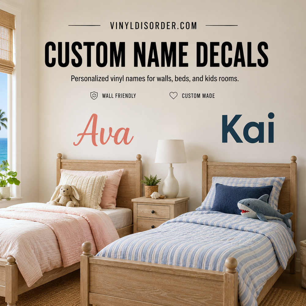 Custom Name Decals