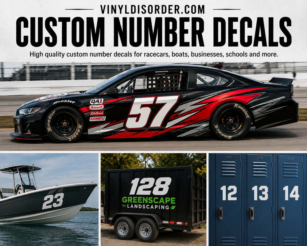 Custom Number Decals