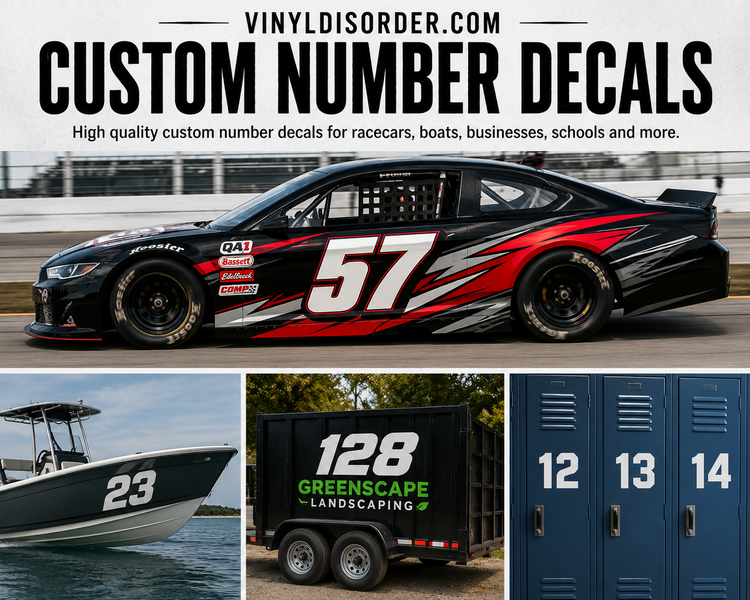 Custom Number Decals