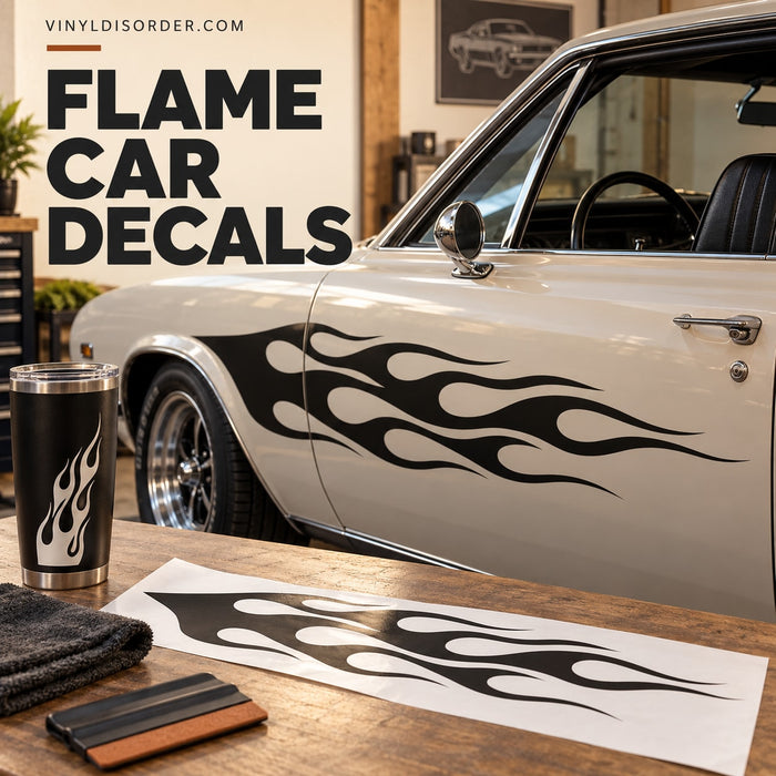 Flame Car Decals