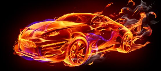 Flame Car Decals