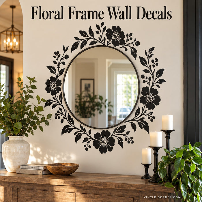 Floral Frame Wall Decals