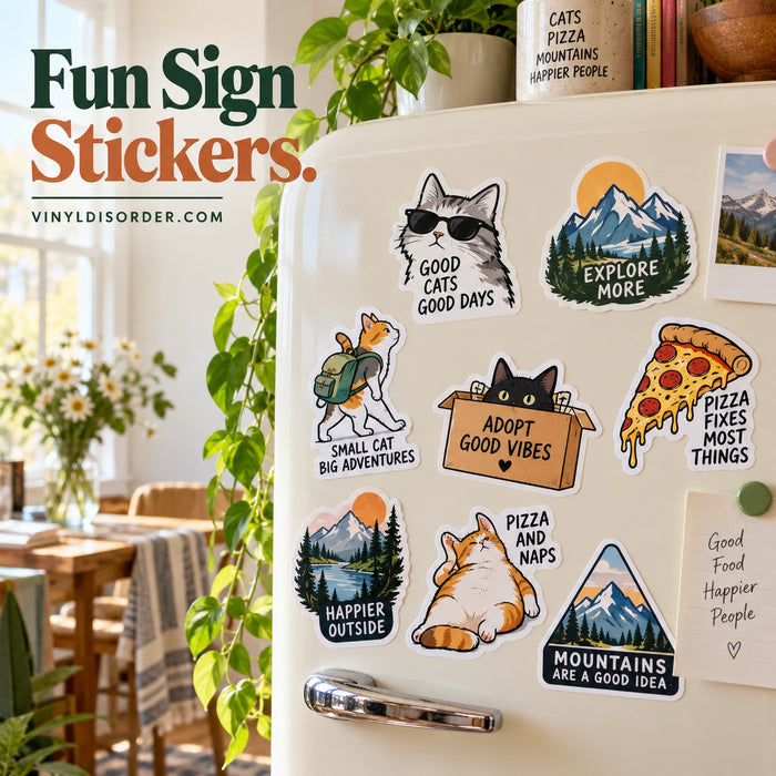 Fun Sign Stickers