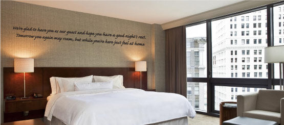 Guest Room Quote Decals