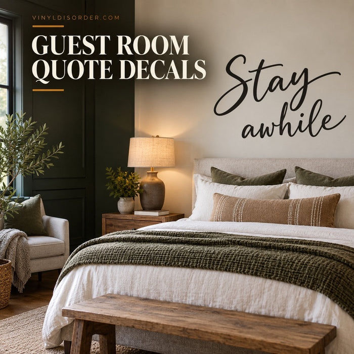 Guest Room Quote Decals