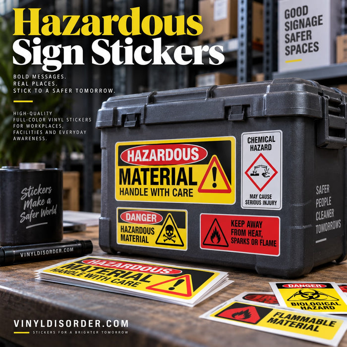 Hazardous Sign Stickers
