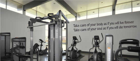 Home Gym Quote Decals