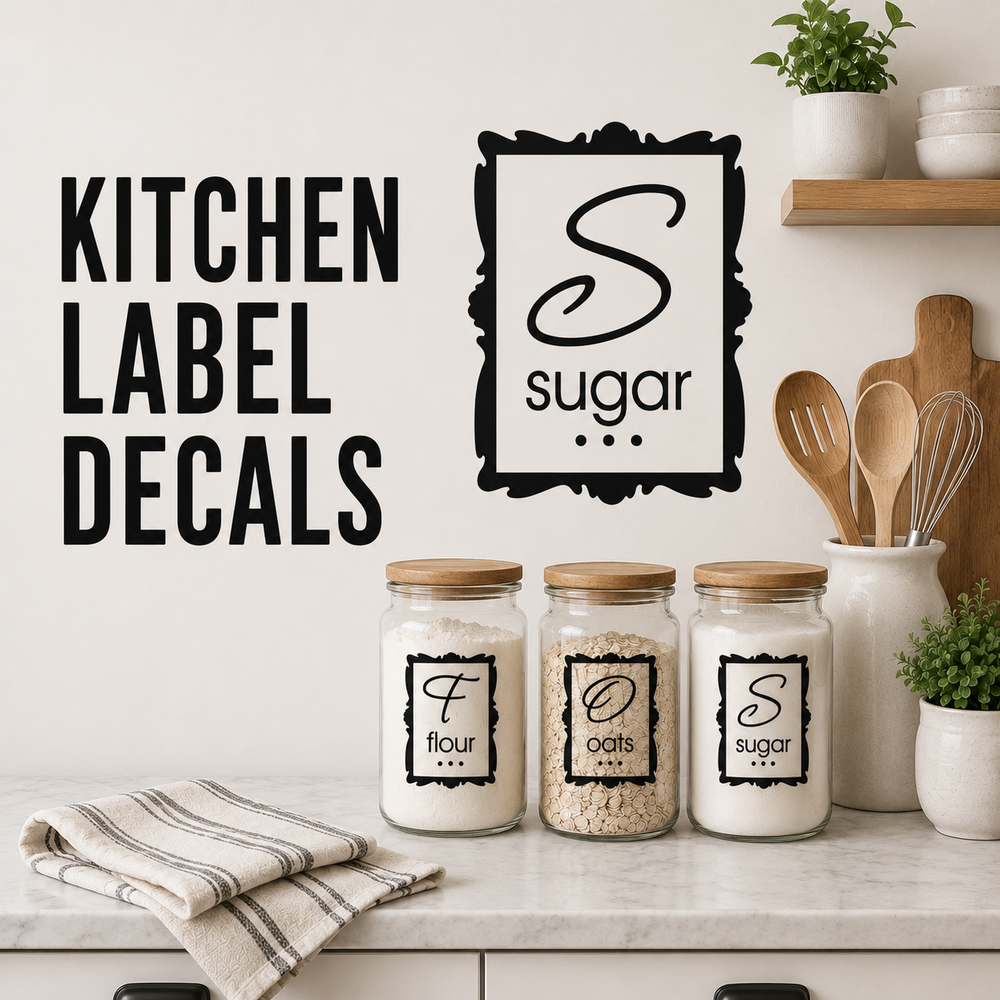 Kitchen Label Decals