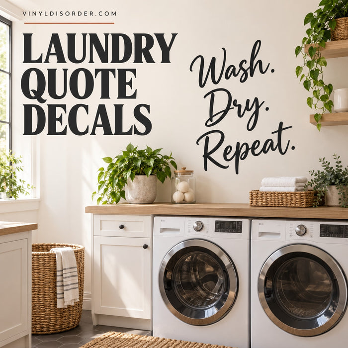 Laundry Quote Decals