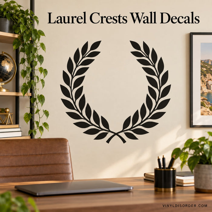 Laurel Crests Wall Decals