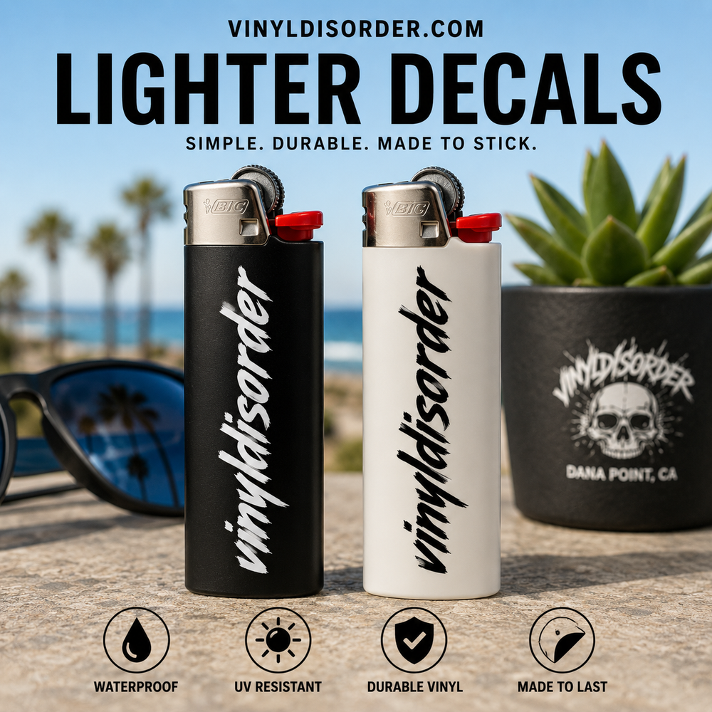 Lighters Custom Text Decals