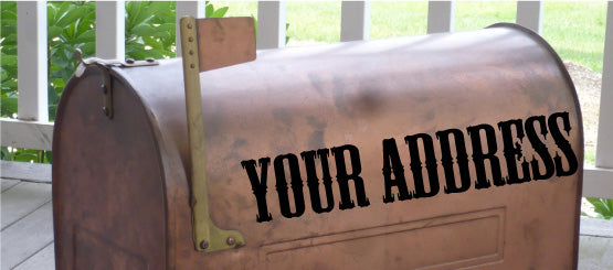 Mailbox Lettering Decals
