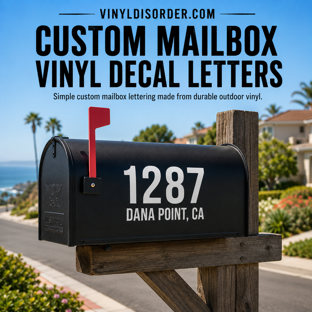 Mailbox Lettering Decals