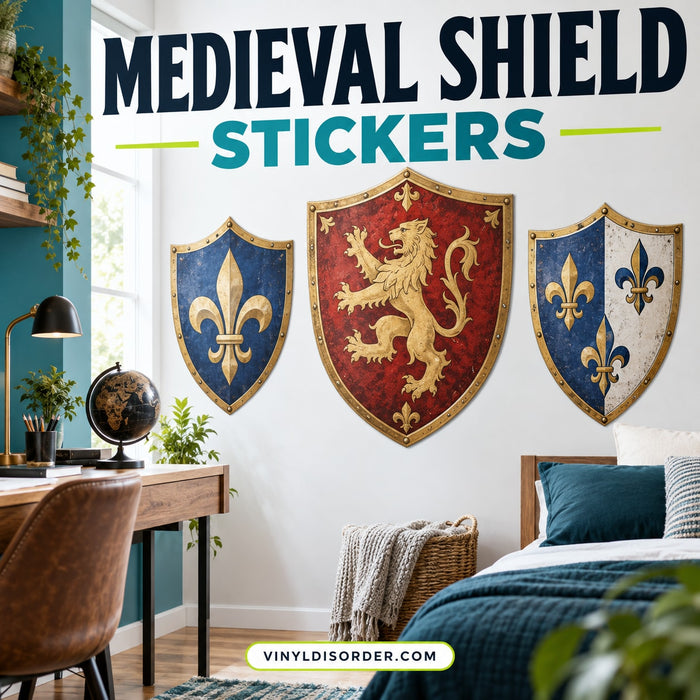 Medieval Shield Stickers